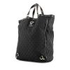 Gucci shopping bag in mate black one tone monogram canvas and black leather - 00pp thumbnail