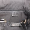 Gucci shopping bag in mate black one tone monogram canvas and black leather - Detail D3 thumbnail