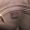 Gucci medium size shoulder bag and beige monogram canvas and brown leather - Detail D3 thumbnail