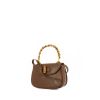 Gucci Bamboo handbag in brown leather - 00pp thumbnail
