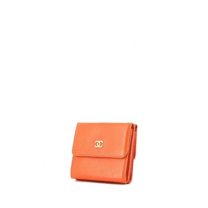orange chanel wallet