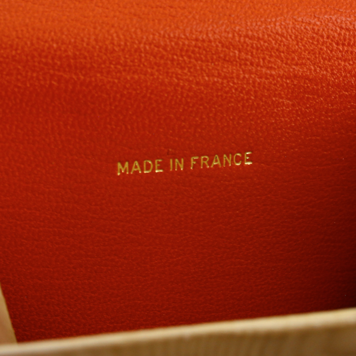 Chanel wallet in orange leather - Detail D4
