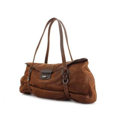 Prada handbag in brown leather