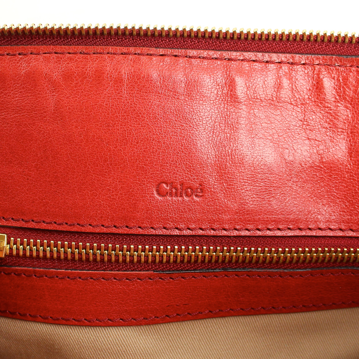 Borsa in pelle rossa - Detail D4