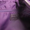 Bolso de mano Dior en lona cannage violeta y cuero violeta - Detail D3 thumbnail
