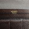 Portefeuille Hermes Béarn en cuir epsom marron - Detail D3 thumbnail