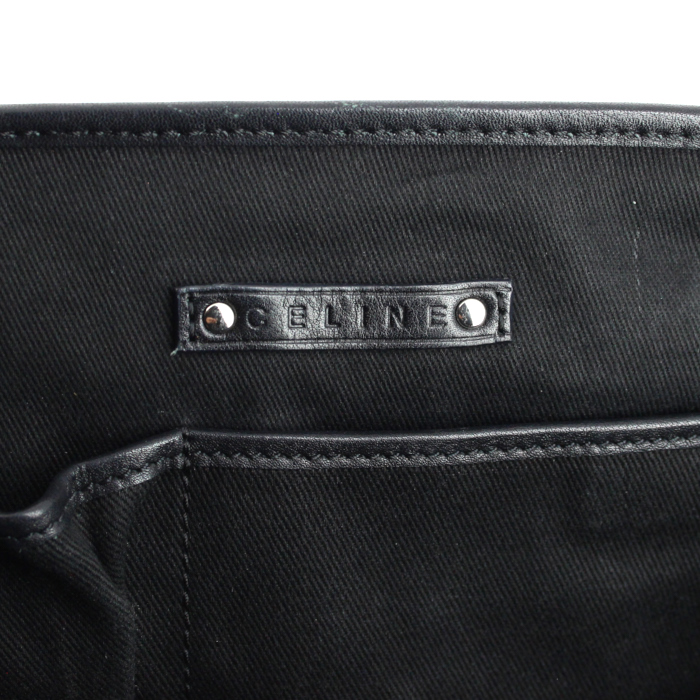 Bolso de mano Celine Boogie en ante Monogram negro - Detail D5