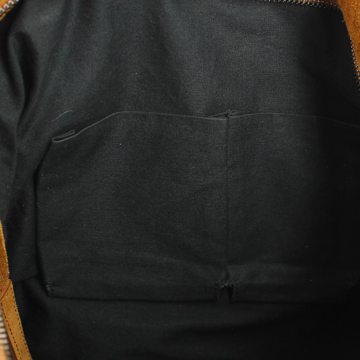 Borsa Classic City in camoscio marrone caramello - Detail D5