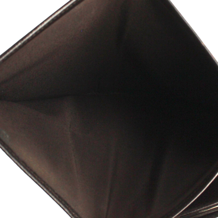 Chanel wallet in brown grained leather - Detail D2