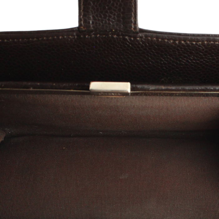 Portafogli in pelle martellata marrone - Detail D3