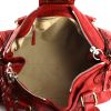 Bolso de mano Chloé Paddington en cuero granulado rojo - Detail D3 thumbnail
