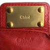 Bolso de mano Chloé Paddington en cuero granulado rojo - Detail D4 thumbnail