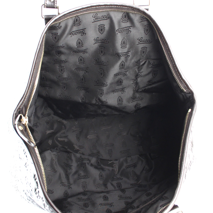 Borsa weekend in pelle monogram marrone - Detail D2