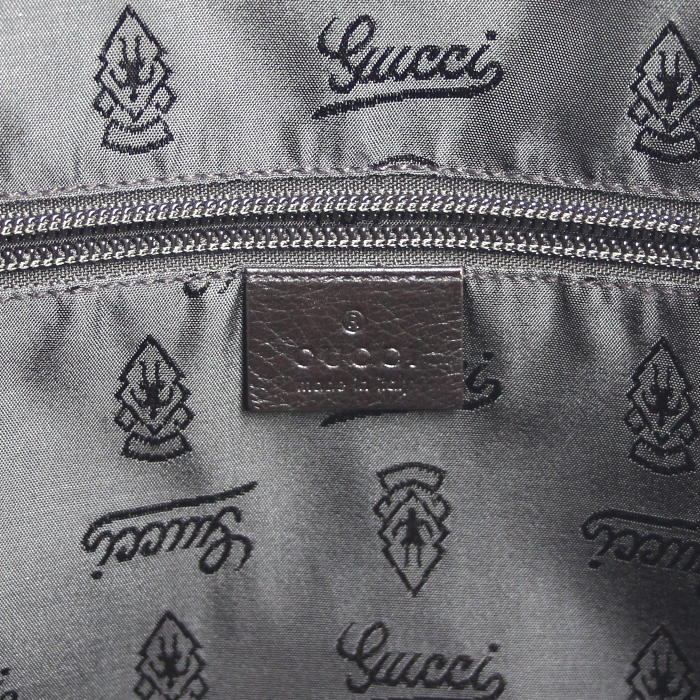 Borsa weekend in pelle monogram marrone - Detail D3