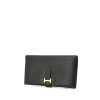 Hermes Béarn wallet in black epsom leather - 00pp thumbnail