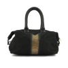 Yves Saint Laurent Easy handbag in black and gold suede - 360 thumbnail