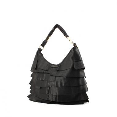 Bolso de mano Yves Saint Laurent Saint-Tropez en cuero negro