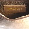 Shopping bag in pelle marrone e dorata - Detail D4 thumbnail