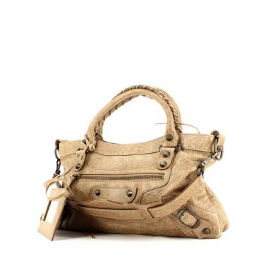 Balenciaga Classic City handbag in brown leather