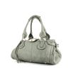 Chloé Paddington handbag in grey blue grained leather - 00pp thumbnail