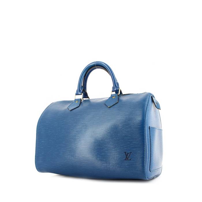 Louis Vuitton Speedy 30 Blue Epi