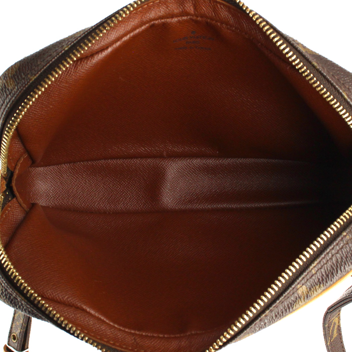 Louis Vuitton Marly handbag in monogram canvas and natural leather - Detail D2