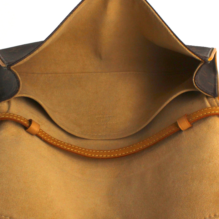 Borsa/pochette Louis Vuitton Twin in tela monogram e pelle naturale - Detail D3