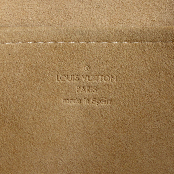 Louis Vuitton Twin handbag/clutch in monogram canvas and natural leather - Detail D4