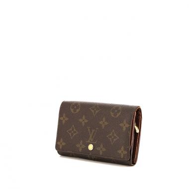Louis Vuitton wallet in monogram canvas and brown leather