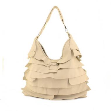 Sac à main Yves Saint Laurent Saint-Tropez en cuir crème