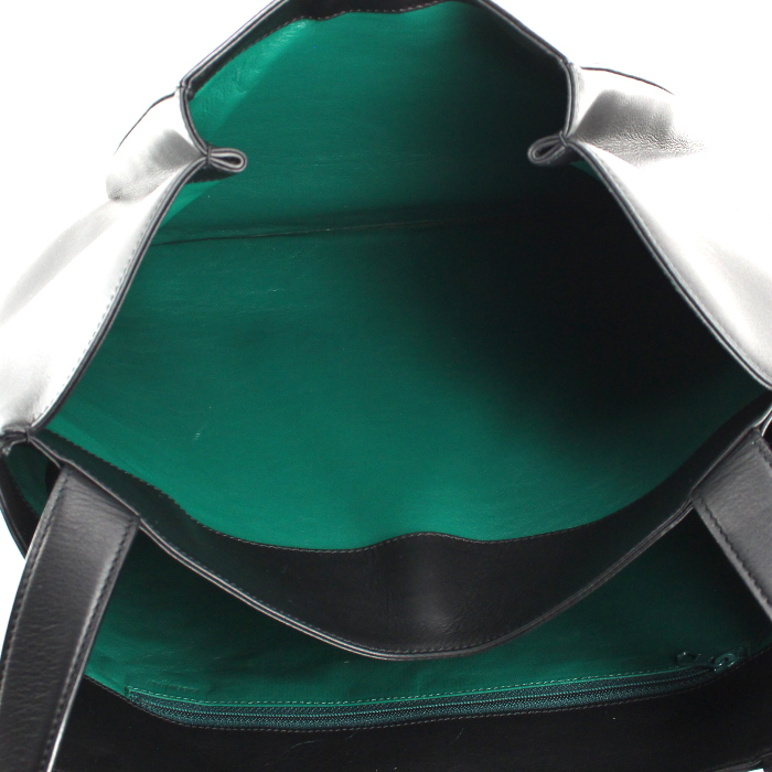 Cartier large model handbag in black box leather - Detail D2