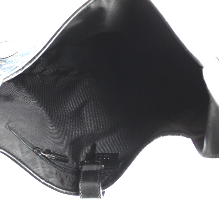 Gucci Jackie handbag in black monogram canvas and black leather - Detail D2