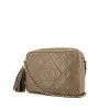 Chanel handbag in taupe quilted leather - 00pp thumbnail
