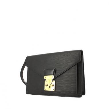 Pochette in pelle Epi nera