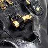 Yves Saint Laurent Muse medium model handbag in black patent leather - Detail D4 thumbnail