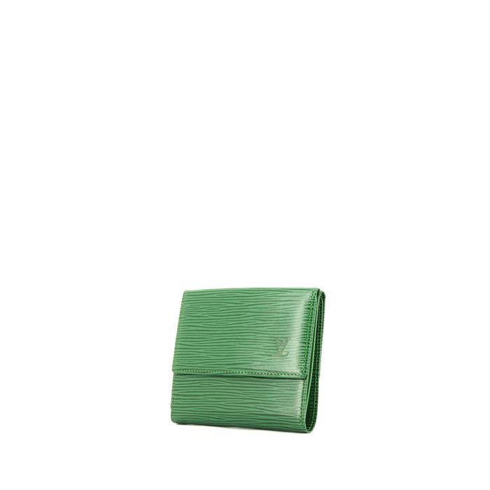 Louis Vuitton Green Elise Snap Compact Wallet Vernis Monogram Coin Purse  31LK0110