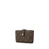 Louis Vuitton wallet in monogram canvas and brown leather - 00pp thumbnail