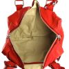 Chloé Paddington small model handbag in red leather - Detail D2 thumbnail