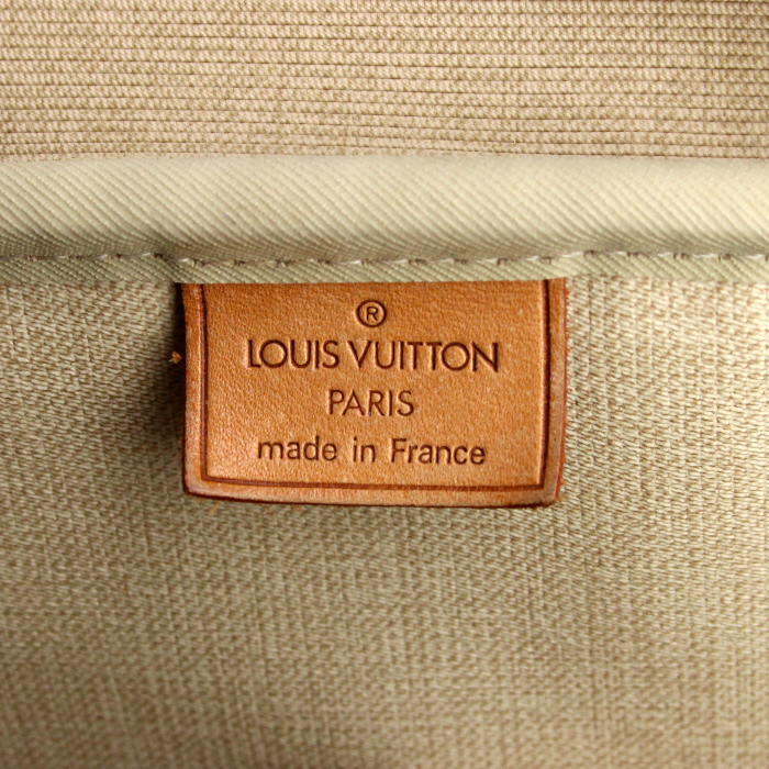 Borsa Deauville in tela monogram e pelle naturale - Detail D3