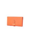 Hermes Béarn wallet in orange epsom leather - 00pp thumbnail