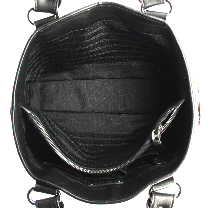 Sac à main Celine Boogie en poulain zebré et cuir noir - Detail D3