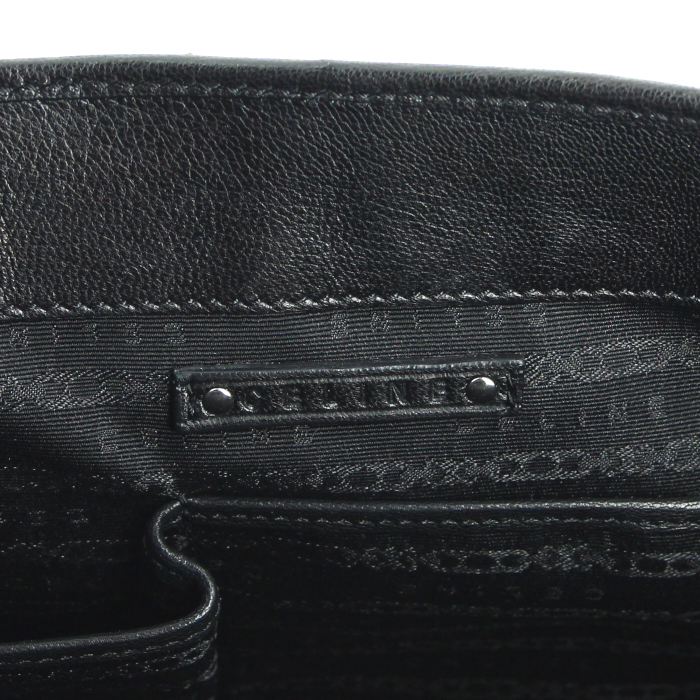 Sac à main Celine Boogie en poulain zebré et cuir noir - Detail D5