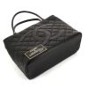 Chanel Medaillon handbag in black quilted grained leather - Detail D4 thumbnail