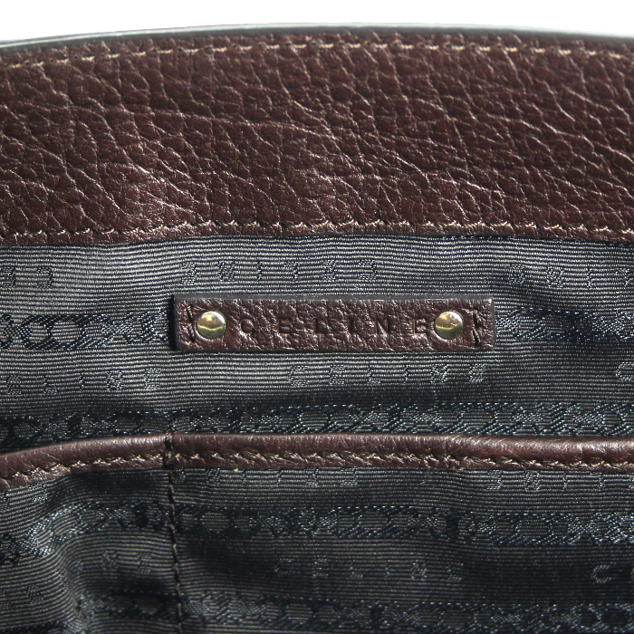 Bolso de mano Celine Boogie en cuero de color marrón glacial - Detail D4