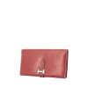 Hermes Béarn wallet in red Chamonix  leather - 00pp thumbnail
