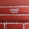 Portefeuille Hermes Béarn en cuir Chamonix rouge - Detail D3 thumbnail