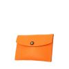 Hermes pouch in orange leather - 00pp thumbnail