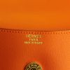 Hermes pouch in orange leather - Detail D3 thumbnail