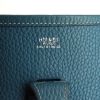 Hermes Evelyne small model handbag in blue togo leather - Detail D3 thumbnail