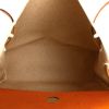 Hermes Herbag handbag in beige canvas and natural leather - Detail D4 thumbnail